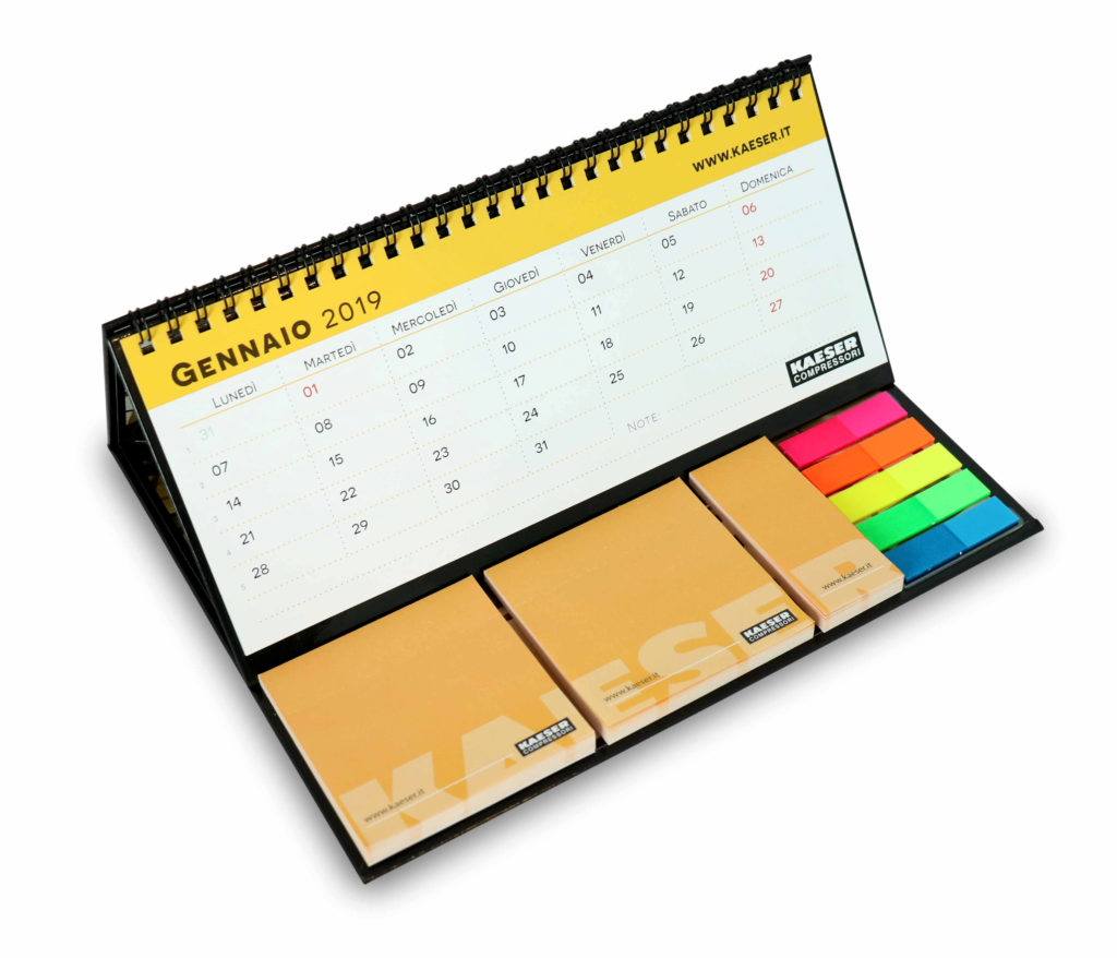 Calendario da tavolo Personalizzato Kaeser Compressori Stocchi